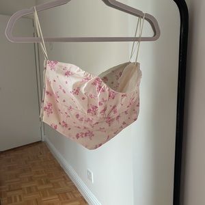 Floral Bustier Top